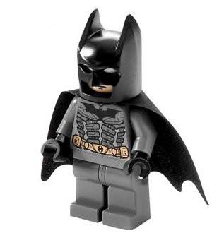 LEGO Minifigure-Batman, Dark Bluish Gray Suit with Black Mask-Batman I-BAT024-Creative Brick Builders